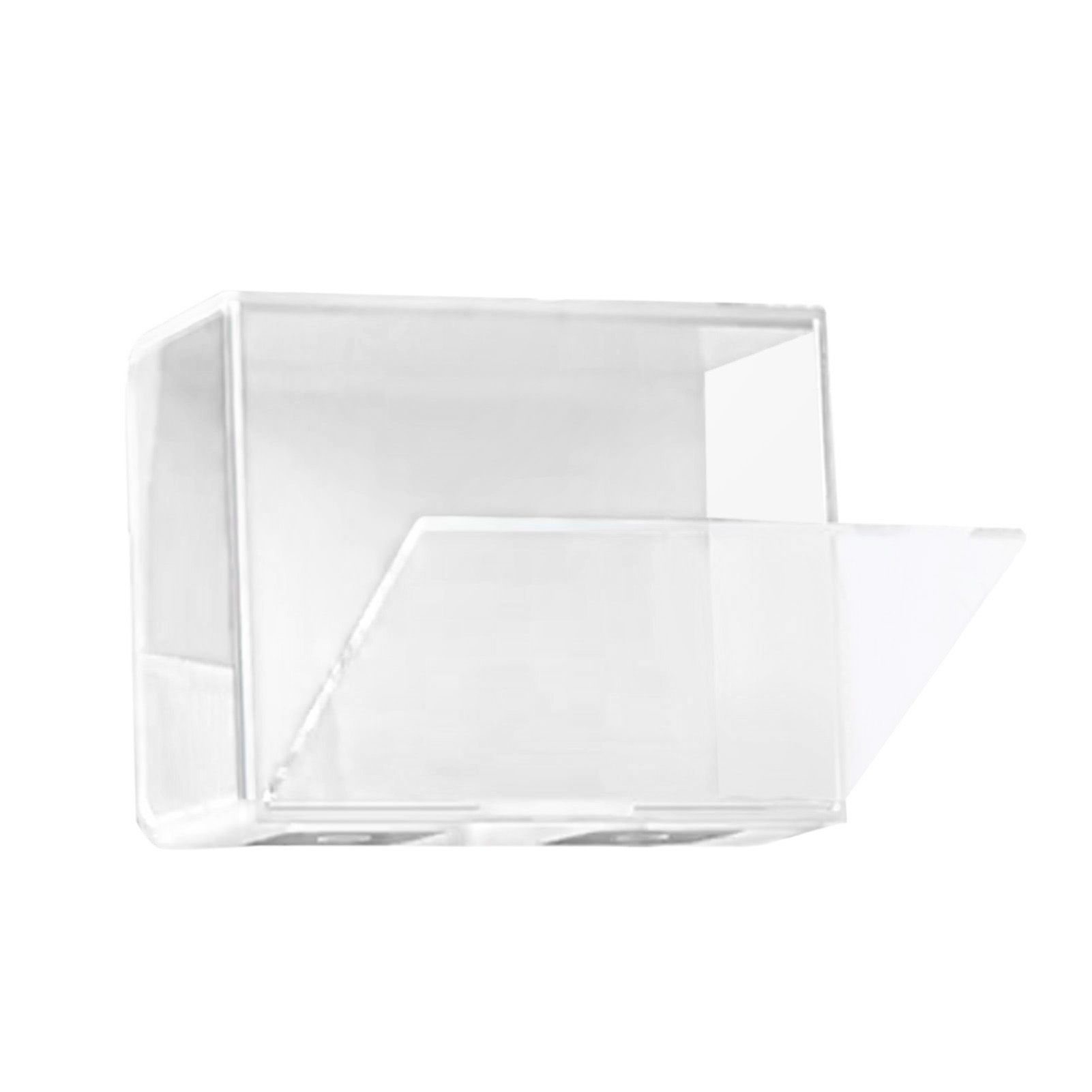 Doll Display Case ABS Transparent Stackable Clear Display Box Toy Storage Stand for Mini Figures Collectibles Large White โ image 3