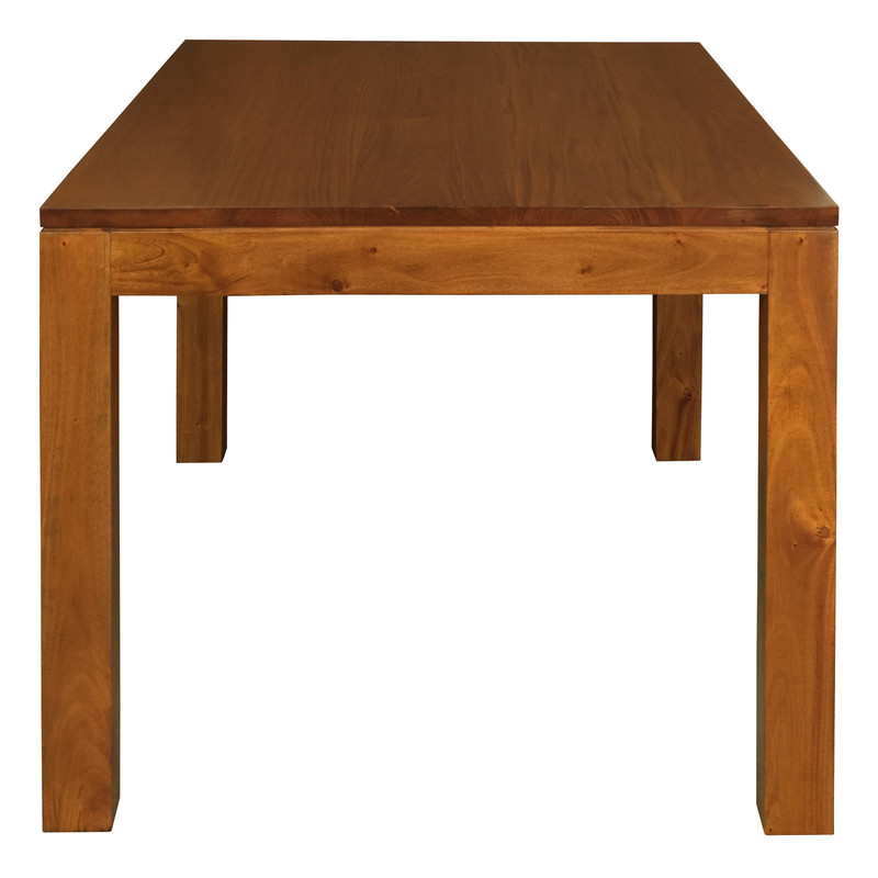 Amsterdam Solid Mahogany Timber Dining Table 120 x 70 cm (Light Pecan) โ image 3