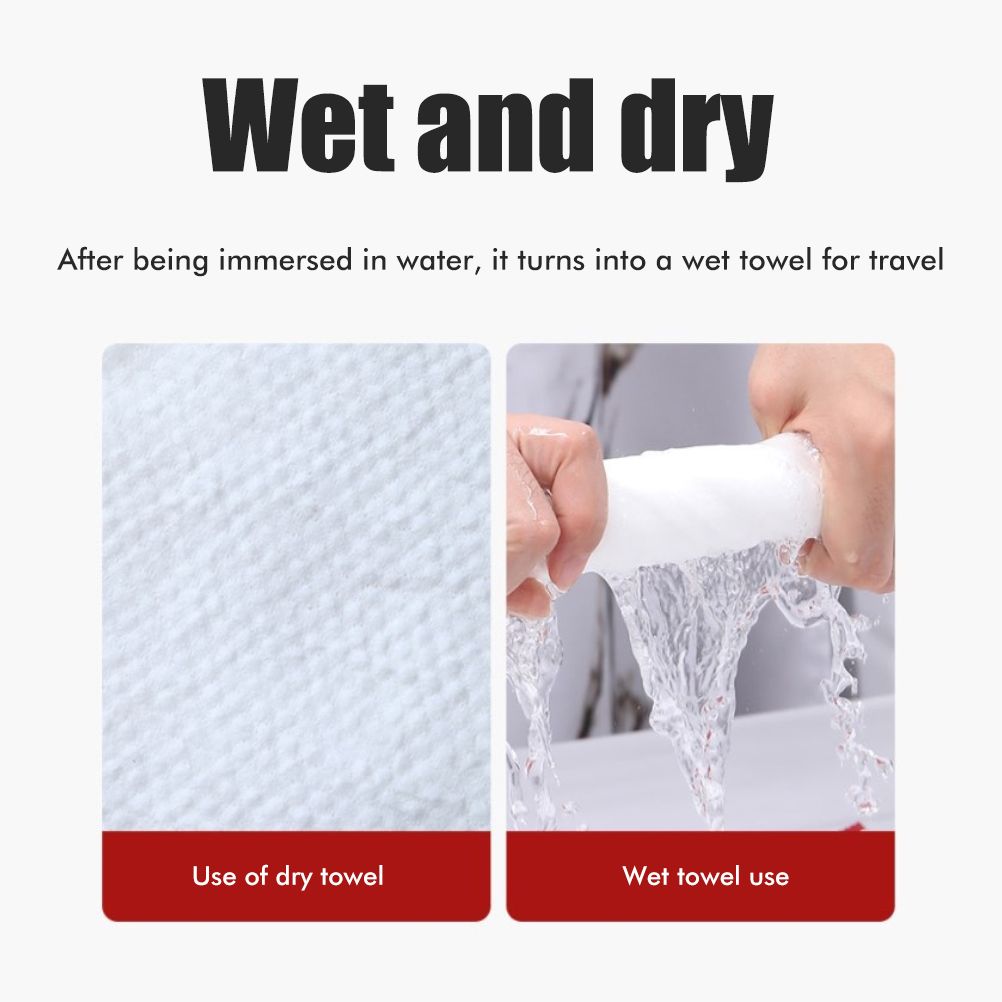 100Pcs One Time Compressed Towel Portable Travel Cotton Face Towel Outdoor Makeup Moistened Tissues — image 4