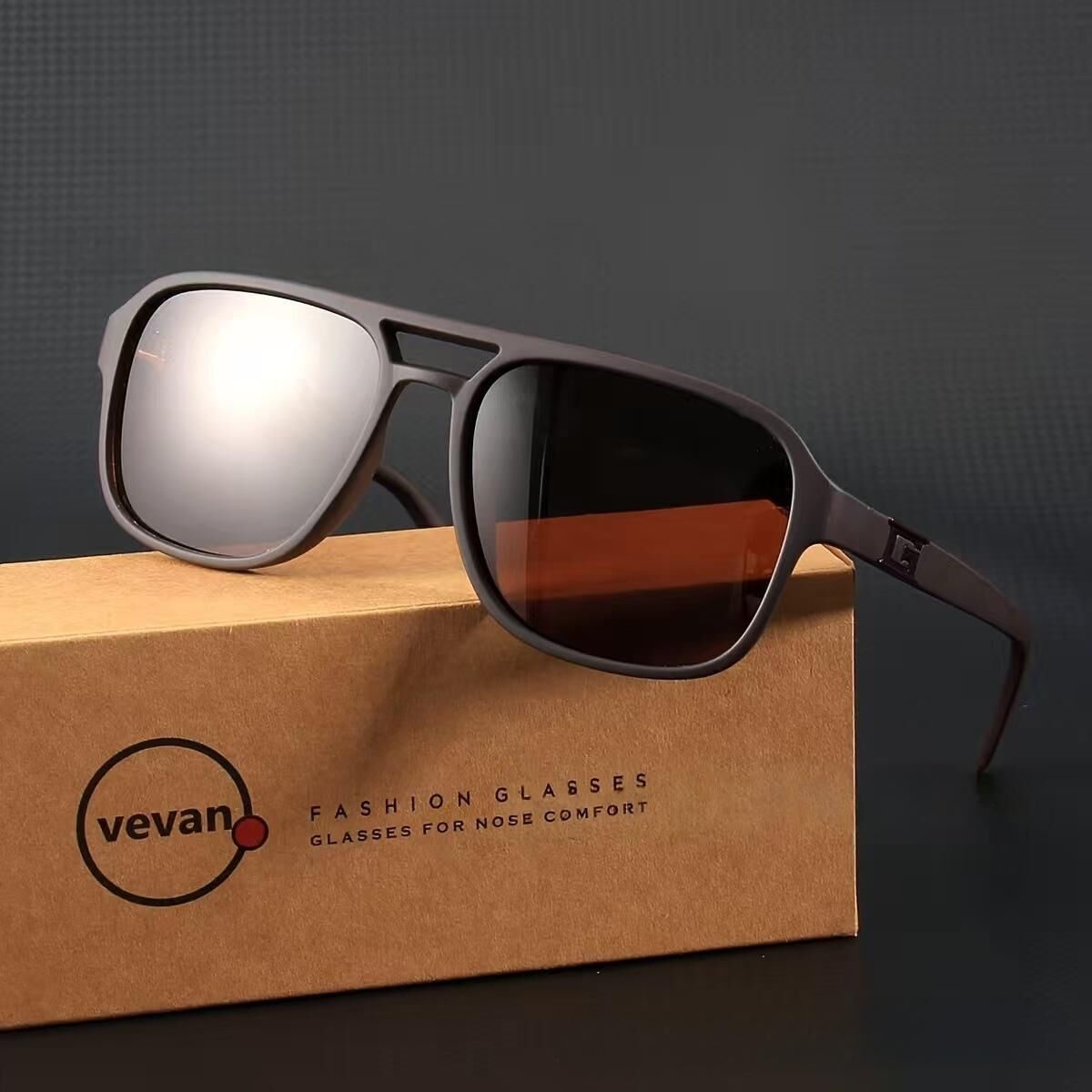 "Retro trend" classic box sunglasses-modified face, with no pressure, out of the street focus! — image 2