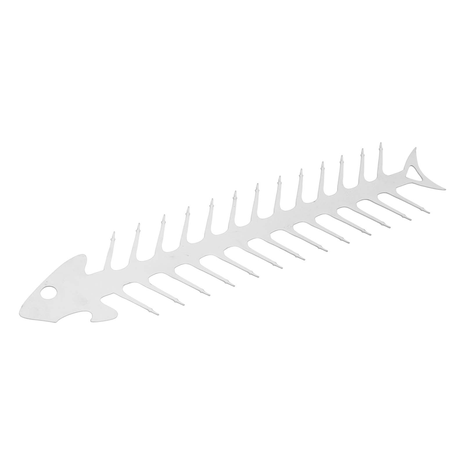 Flat Double Pronged Skewers Stainless Steel Reusable BBQ Skewers for Meet Kitchen Camping Fish Shape โ image 5