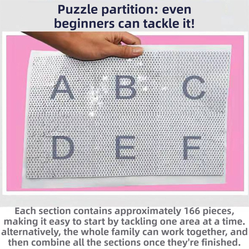 1000-Piece Large Jigsaw Puzzles with 70x50CM Display (Starry Sky Theme) - 6 LetterAlphabetical Zone Partitioning, Stress-Relief Educational Toy for Teens & — image 2