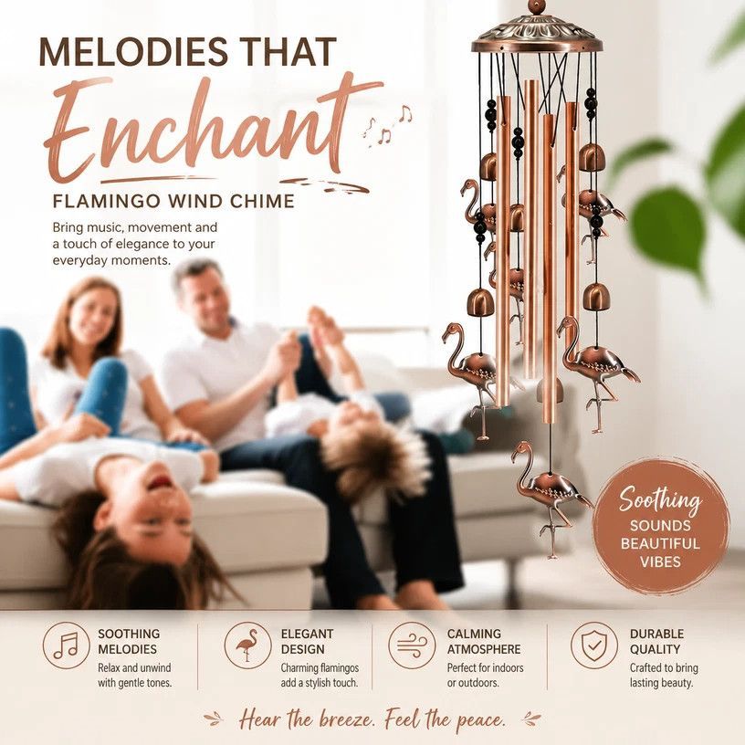 Antique Hollow Metal Elephant Wind Chime, Iron Craft Wind Bell Hanging Decor For Patio, Charming Outdoor Present — image 4