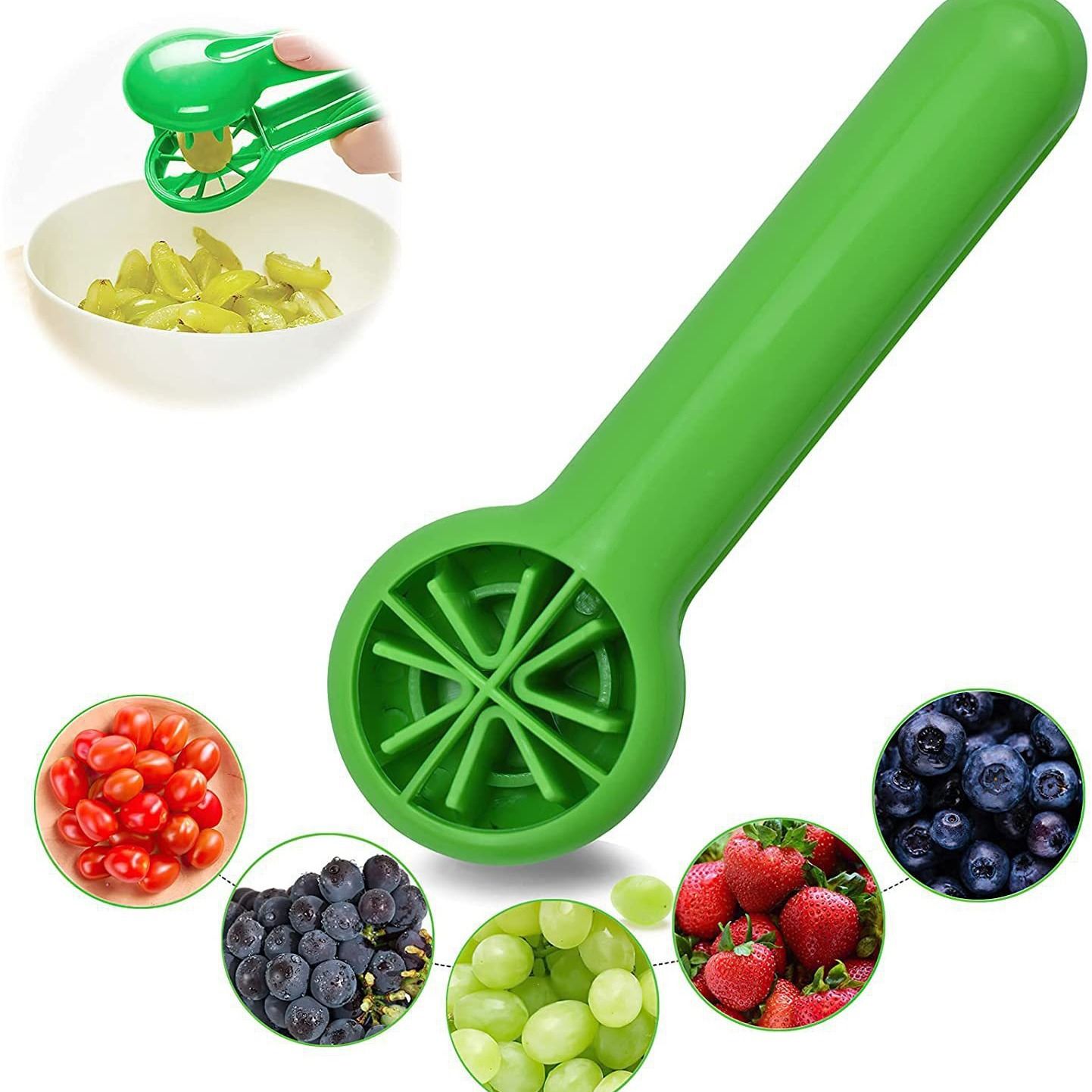 Grape Cutter for Toddlers, Grape Slicer for Baby, Cherry Tomato Slicer Kitchen Gadget, Creative Small Tool Fruit Slicer