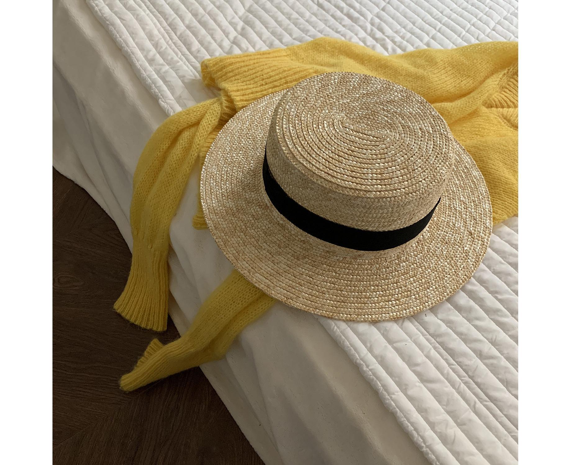 Straw Sun Hats for Women Wide Brim Boater Hat Summer Packable UV Protection Beach Hats for Women Men โ image 3
