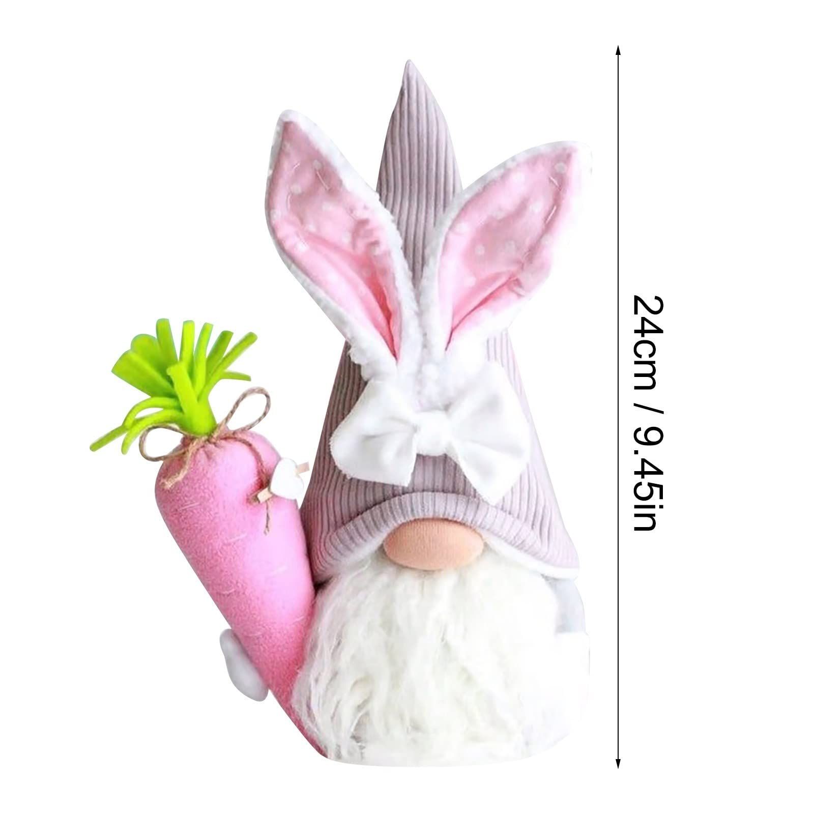Plush Easter Bunny Handmade Swedish Elf Stuffed Doll Rabbit Gifts Cute Easter Faceless Dwarf Bunny Household Ornaments, Home Decor — image 3