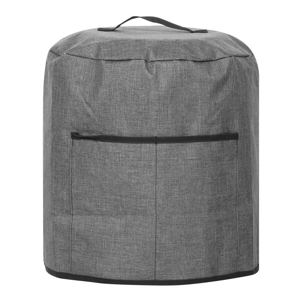Air Fryer Cover Dust Cover, Round Protective Cover Bag with 2 Pocket and Handle for Electric Pressure Cooker /rice Cooker (Black)