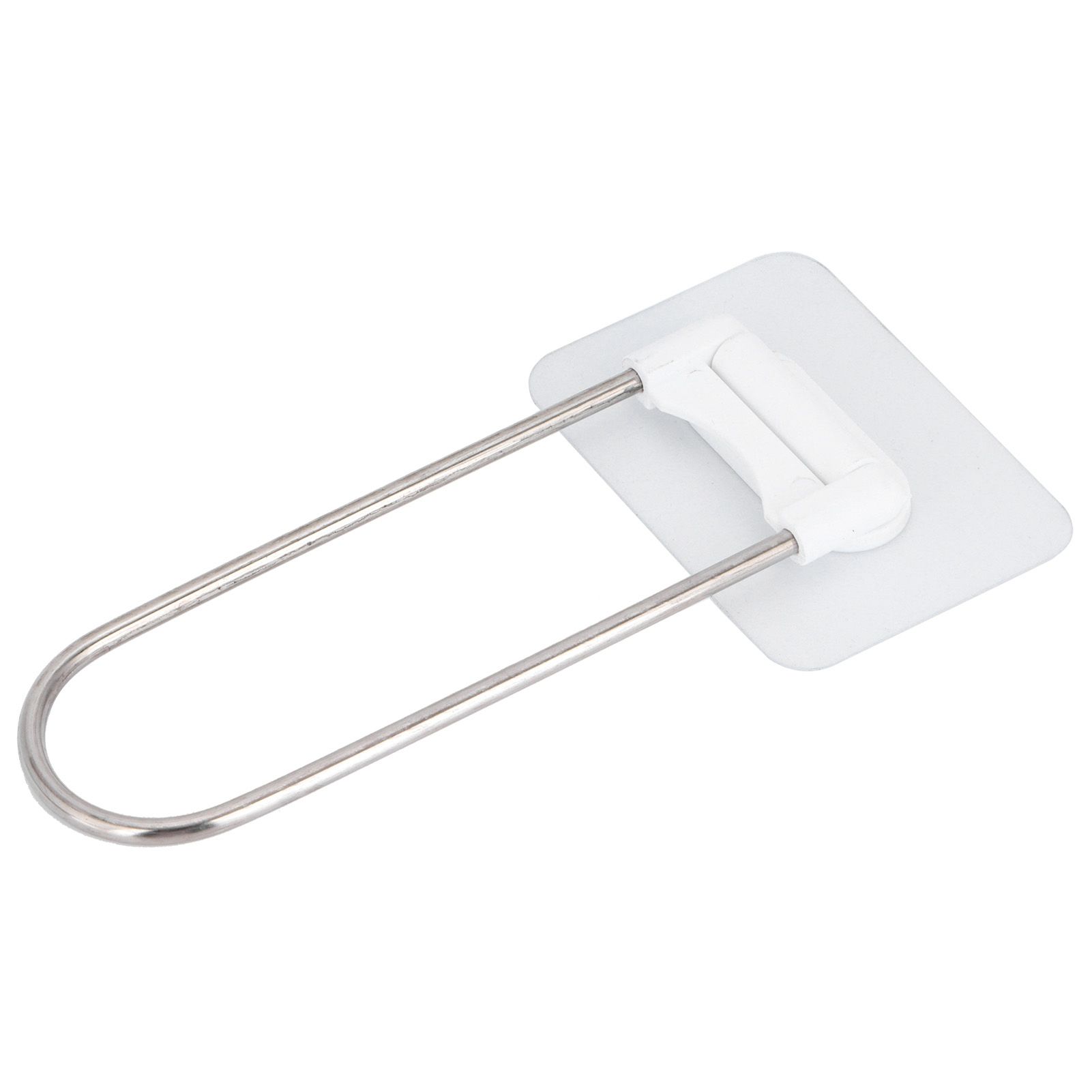 Clothes Hanger Organizer Stainless Steel UShape Wall Storage Rack for Bathroom Balcony White — image 6