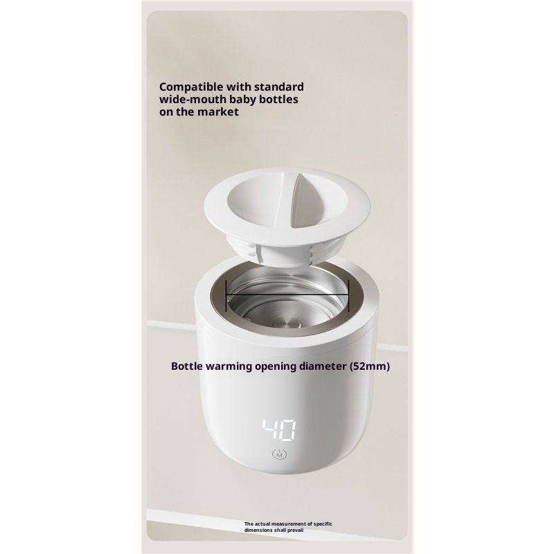 Baby Bottle Warmer Portable 3 Minutes Fast Milk Warmer for Travel with 4 Selectable Temperature & Burn Protection(white) — image 5