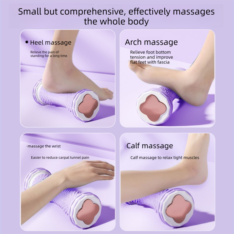 Green Foot Massage Roller for Arch Support and Plantar Fasciitis Relief Durable Fascia Massage Tool with 500 Pressure Points for Local Home Office โ image 2