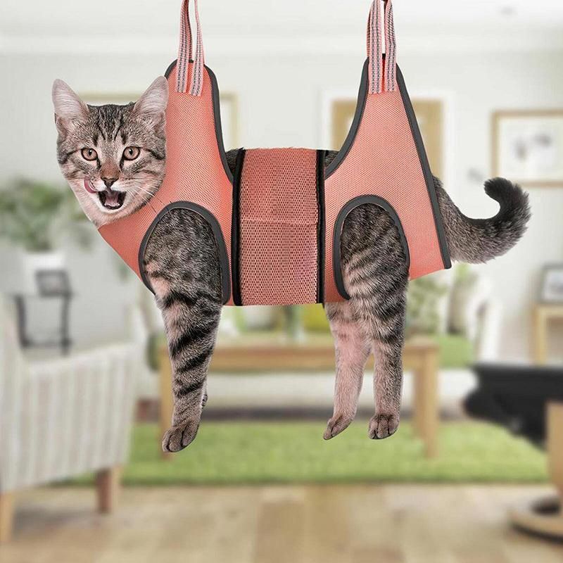 Small Pet Grooming Sling Hammock Dog Cat Restraint Bag Trimming Light Green - XS โ image 3