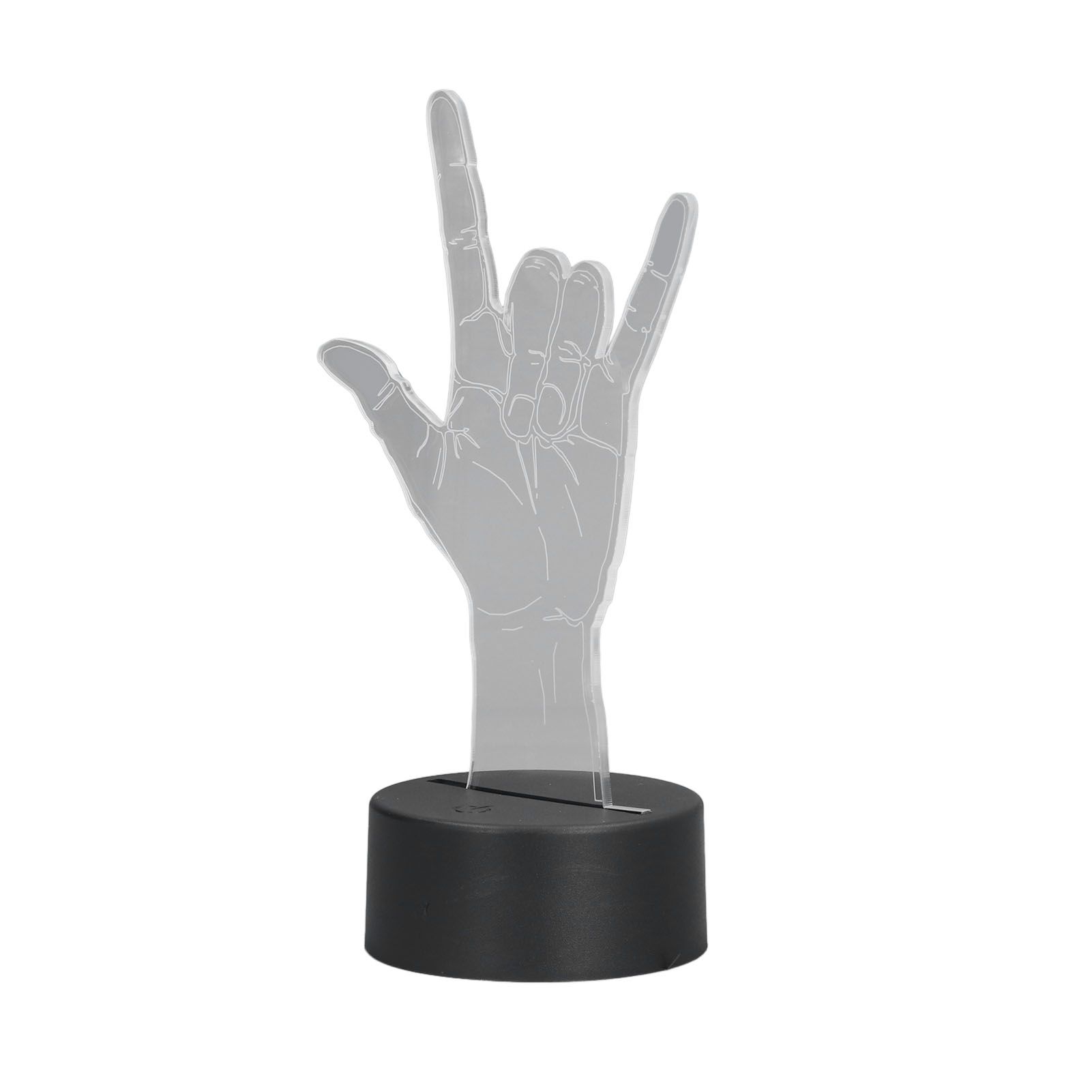 3D Sign Language I Love You Night Light Touch Control Adjustable USB Or Battery Powered Night Light for Valentine's Day — image 3