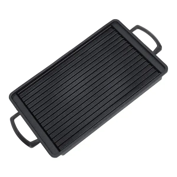 Mini Aluminium Alloy Charcoal Grill Pan with Fast Even Heating for Home Cooking, Camping and Picnics, Black, 24 × 15 cm — image 5