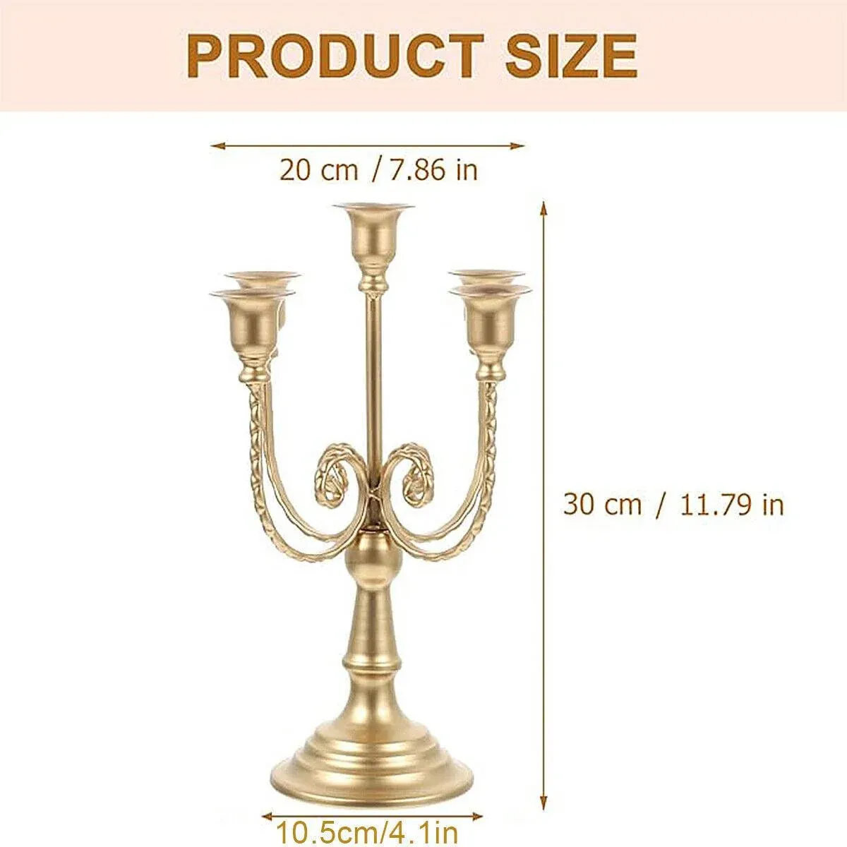 Vintage European Metal Candle Holder Decorative Ornament for Home Hotel Props โ image 3