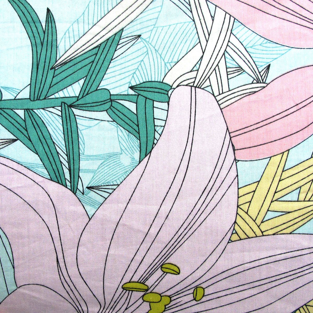 300TC Lily Flowers Multi Reversible Cotton Floral Quilt Cover Set Queen โ image 3