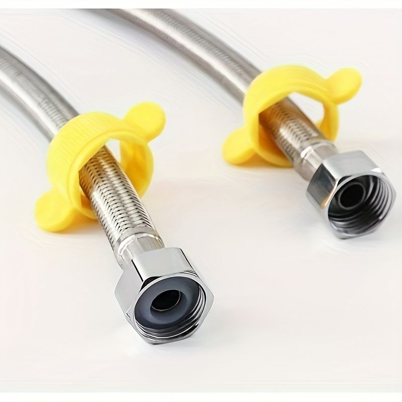 [Flexible Braided Hose] Flexible Zinc Alloy Braided Hose - 30cm/40cm/50cm/60cm with Brass Fittings, Safe for Outdoor Gardening, Car Washing & Pet Areas — image 4