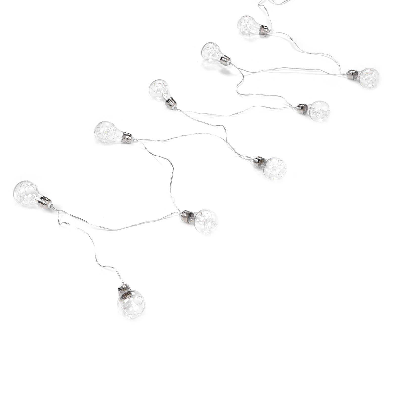 LED Light Strings Waterproof Copper Wire Lamp String E27 Bulb String Lights for Home Bedroom Decoration — image 2