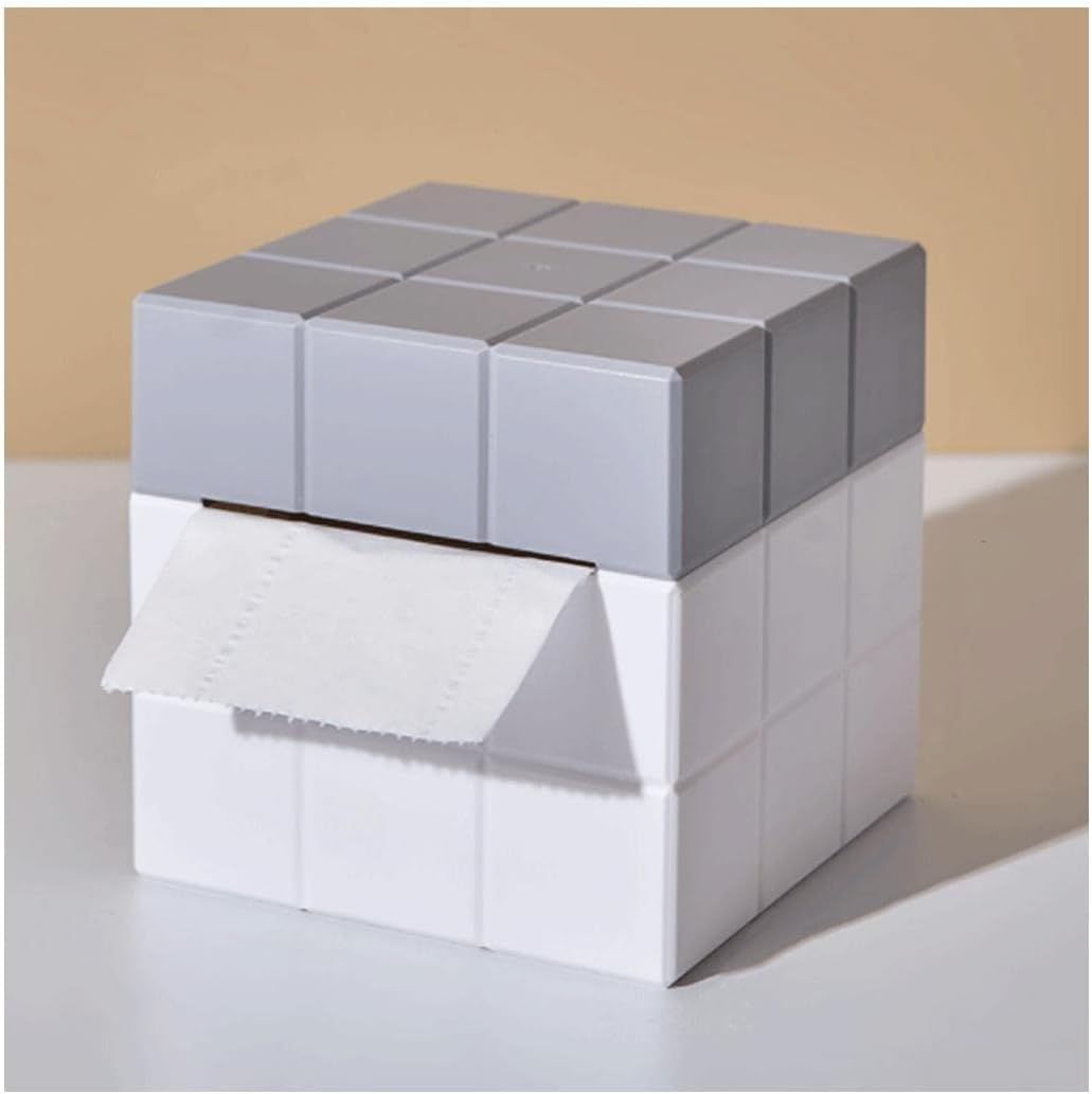 Stylish Cube Tissue Box Holder, Decorative Tissue Box for Vanity Toilet Dresser Night Stand Table Countertop Home Office Car — image 4