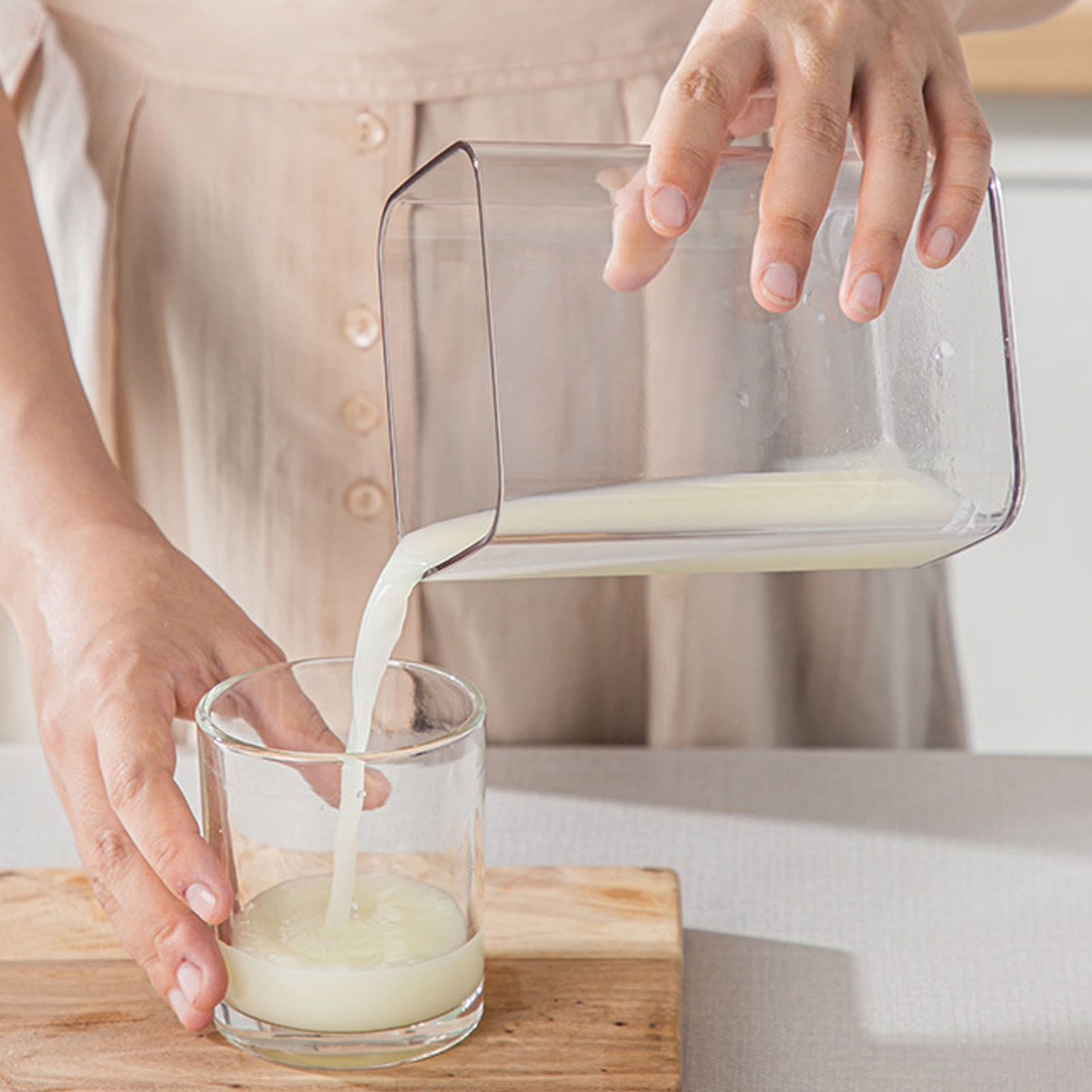 Yogurt Strainer with Extra Fine Mesh Strainer Bag Transparent Cover Multi Functional Cheese Filter — image 5