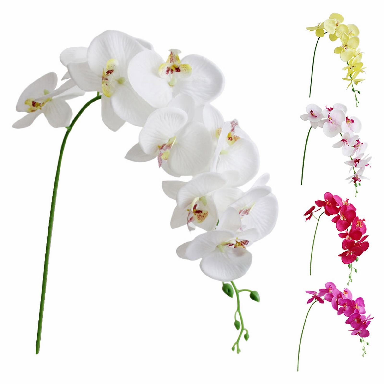 Flowers Faux Butterfly Orchid 1 Pc Real Double Branch Silk Flowers for Wedding Home Office Party Hotel Yard Decoration Restaurant Patio Festive Furnishing, 1 — image 2