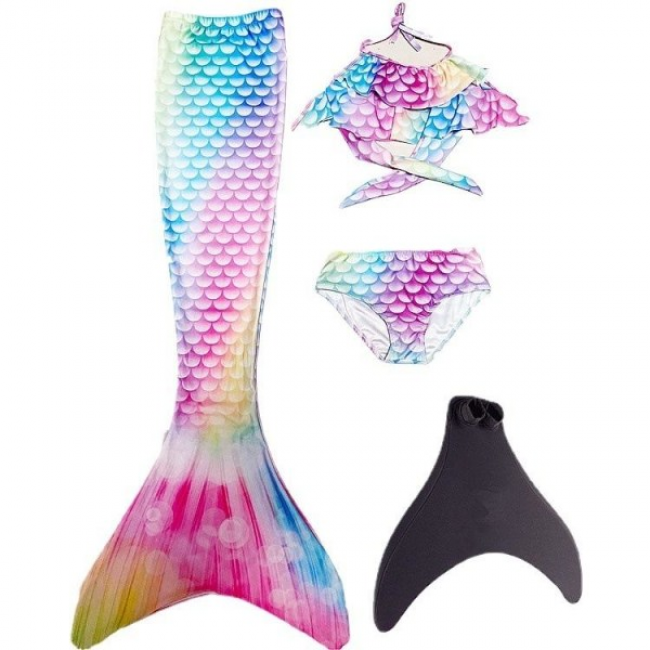 (3-5 years) mermaid swimsuit monofin mermaid fins children mermaids