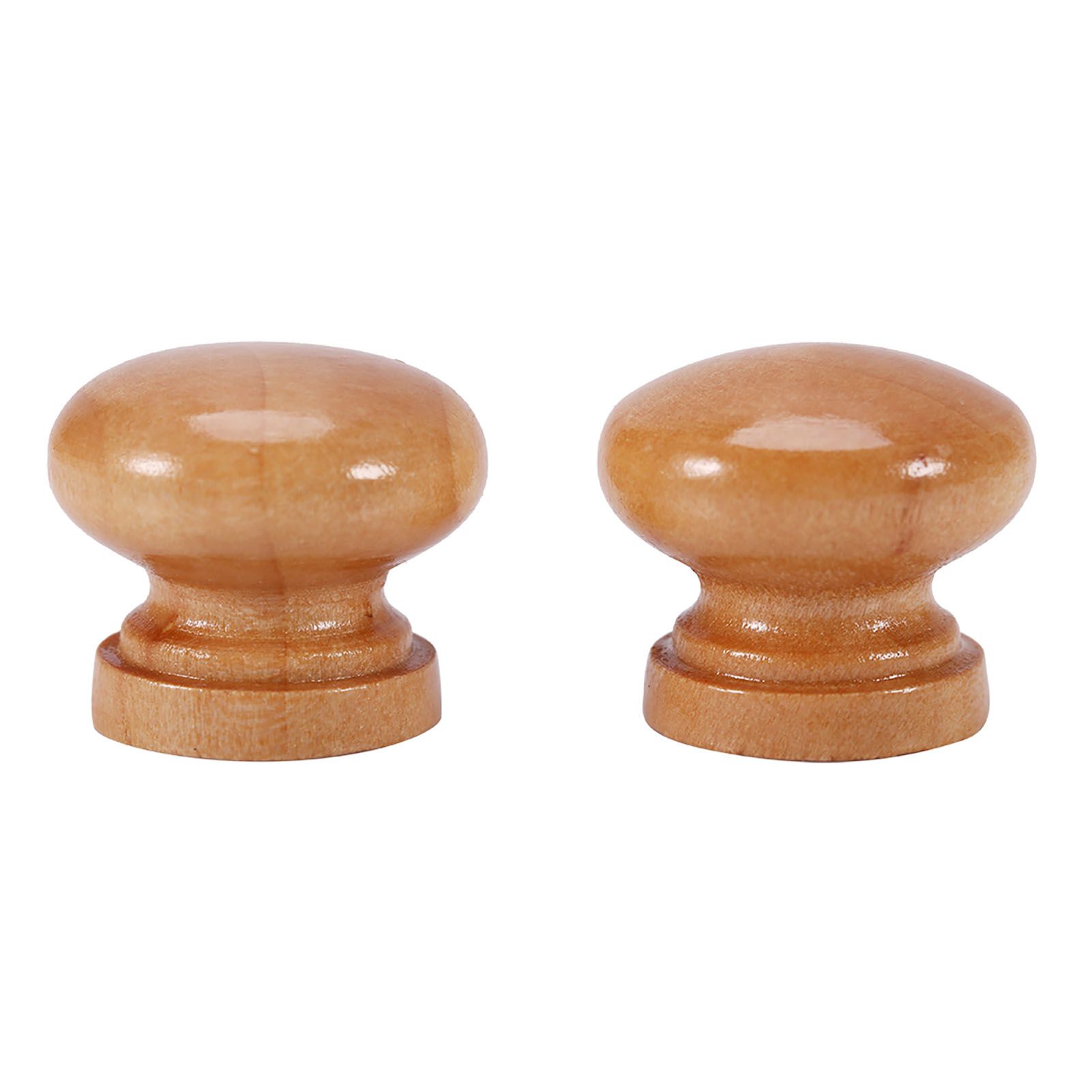 10Pcs Natural Wooden Furniture Pull Handle Kitchen Cabinet Drawer Cupboard Door Knob (S 24mm) — image 6