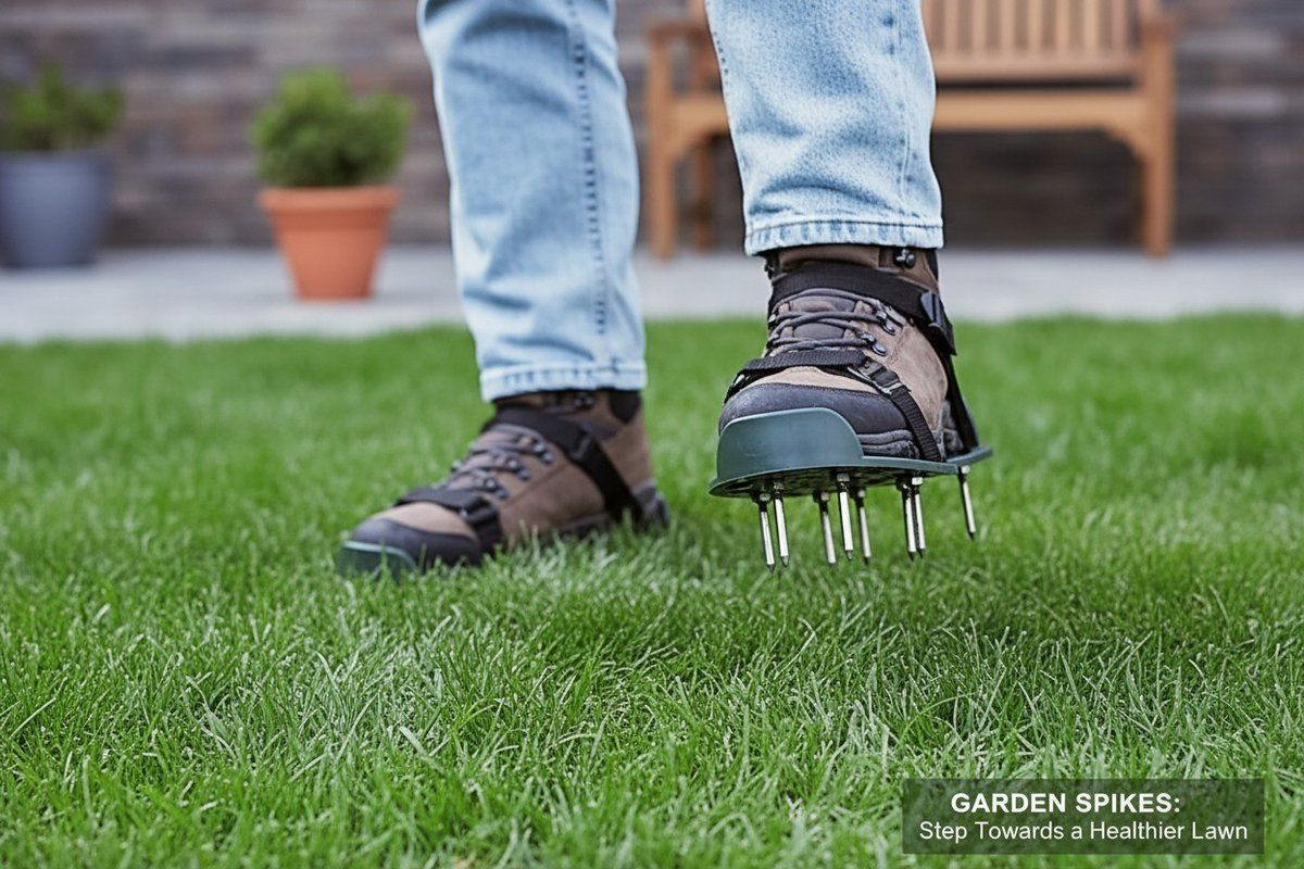 Grass Aerator Shoes, Lawn Aerator Spikes, Soil Aerator, Garden Tools for Lawn Maintenance, for Garden, Patio and Outdoor Decor — image 5