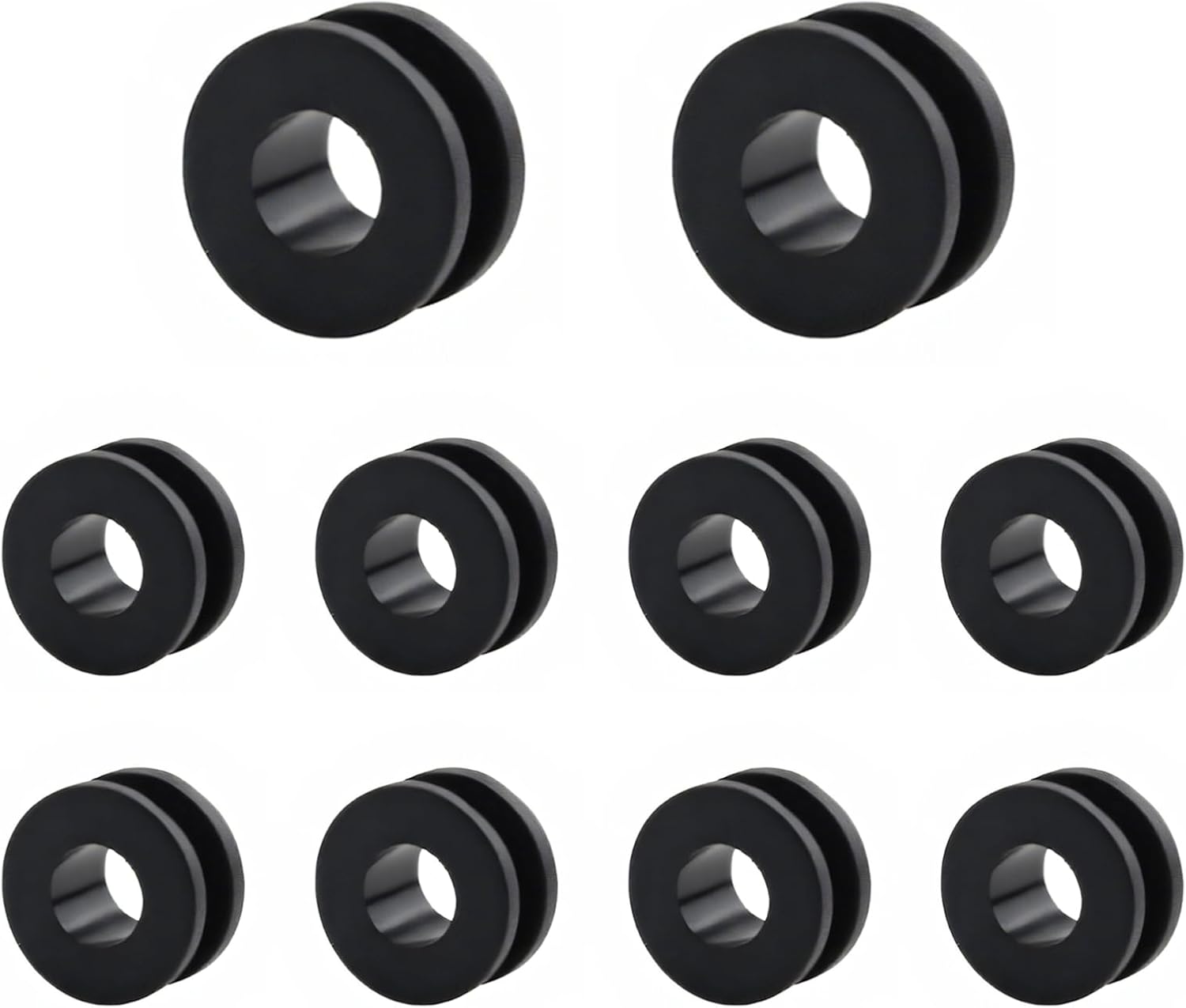 10 PCS Motorcycle M6 Grommets Kit, Rubber Bushing Grommets Pressure Relief Cushion for Fairings Cowling, Shockproof Buffer Washer Grommet Replacement for