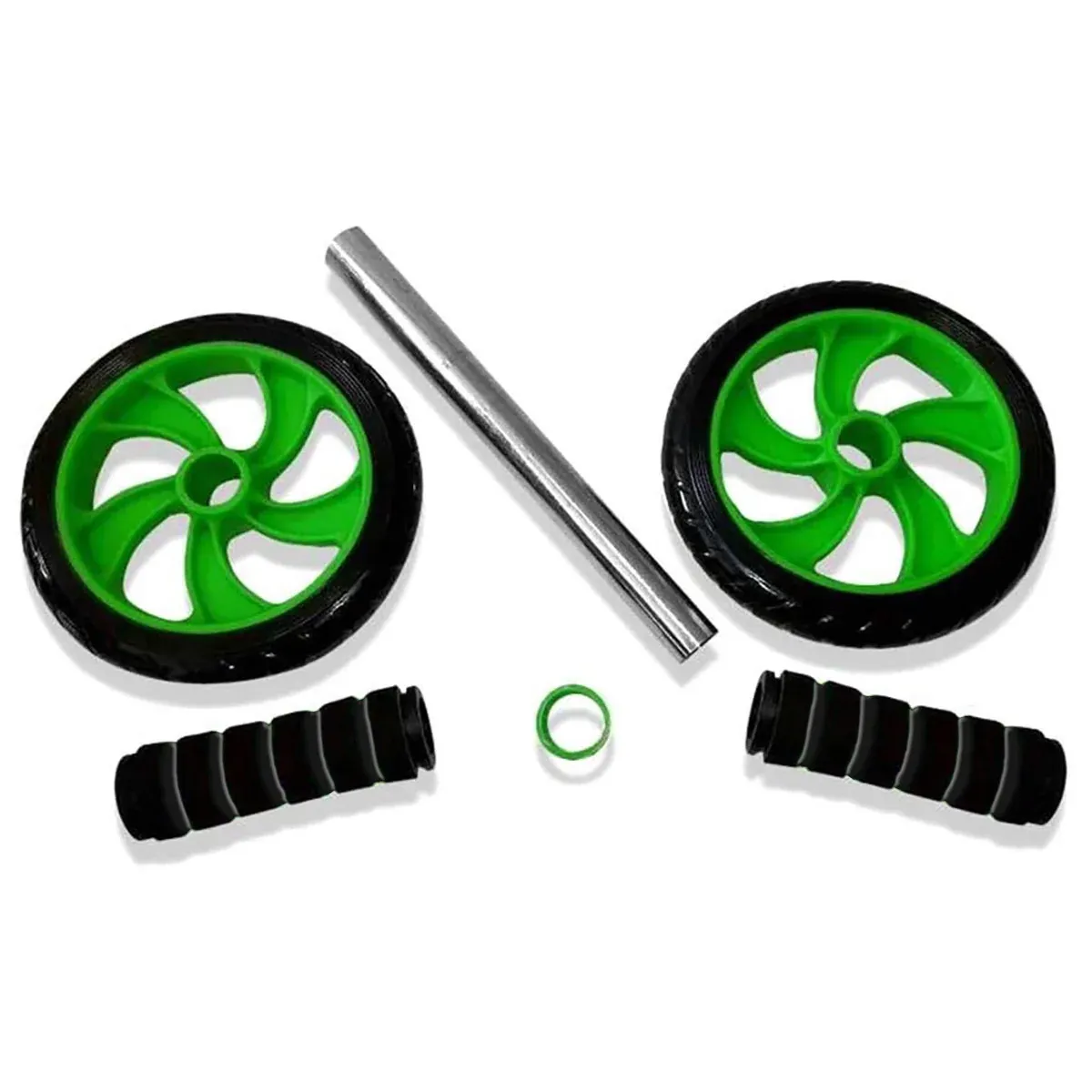 Abdominal Exercise Wheel Fitness Roller Home Workout Muscle Trainer Gym Equipment - Green — image 6