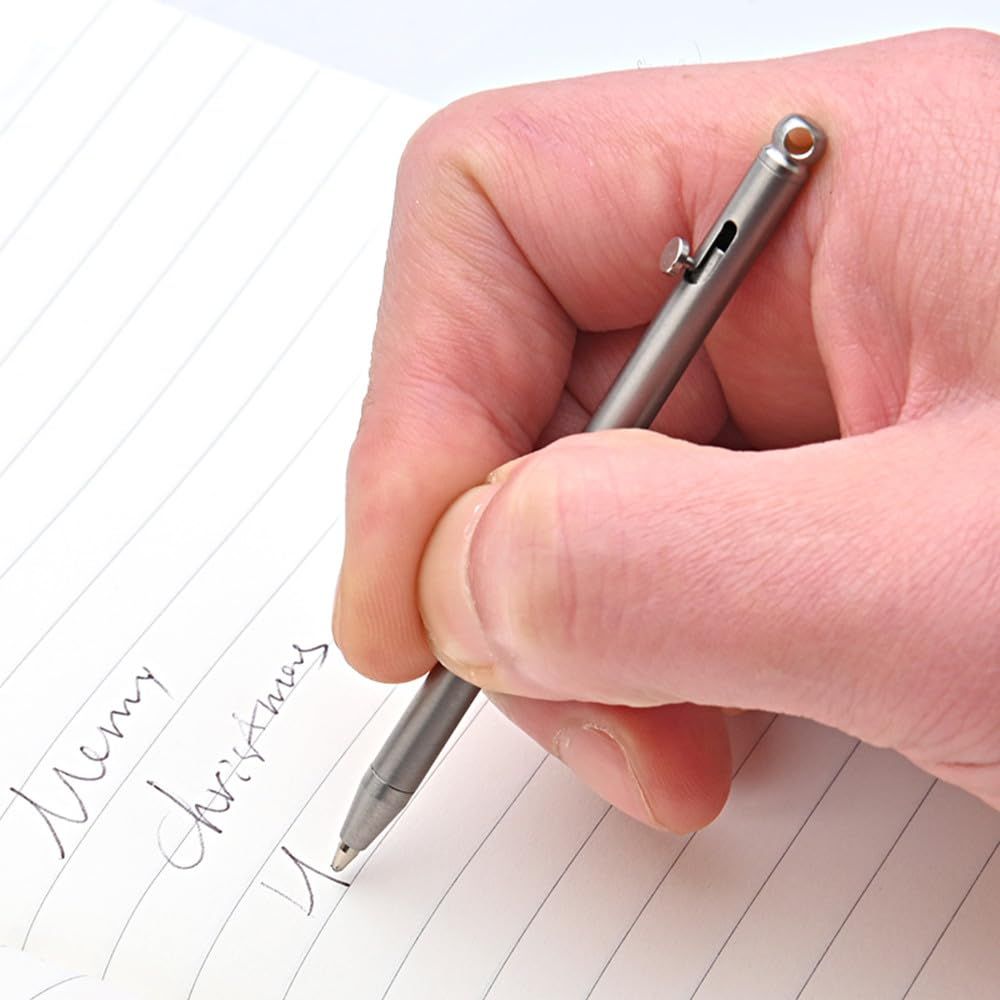Mini Titanium Pen, Portable EDC Gadget Outdoor Equipment Personality Creative Signature Pen Mini EDC Pen Outdoor tool — image 3