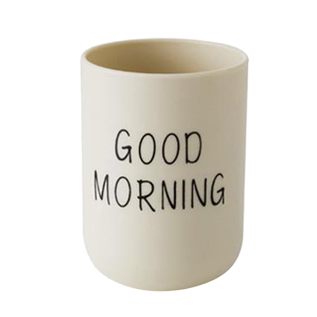 1 Piece Unbreakable Plastic Bathroom Cup - Toothbrush Holder & Reusable Tumbler for Drinking & Mouthwash. Easy to, Black, 2.5 × 6.4 × 8.9 cm — image 3