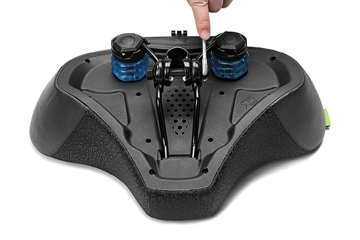 Noseless Bike Seat Cushion for Men & Women Comfortable Saddle for Peloton Bikes Exercise Bikes Electric Bikes Cruiser Bikes - Balck&Blue โ image 5