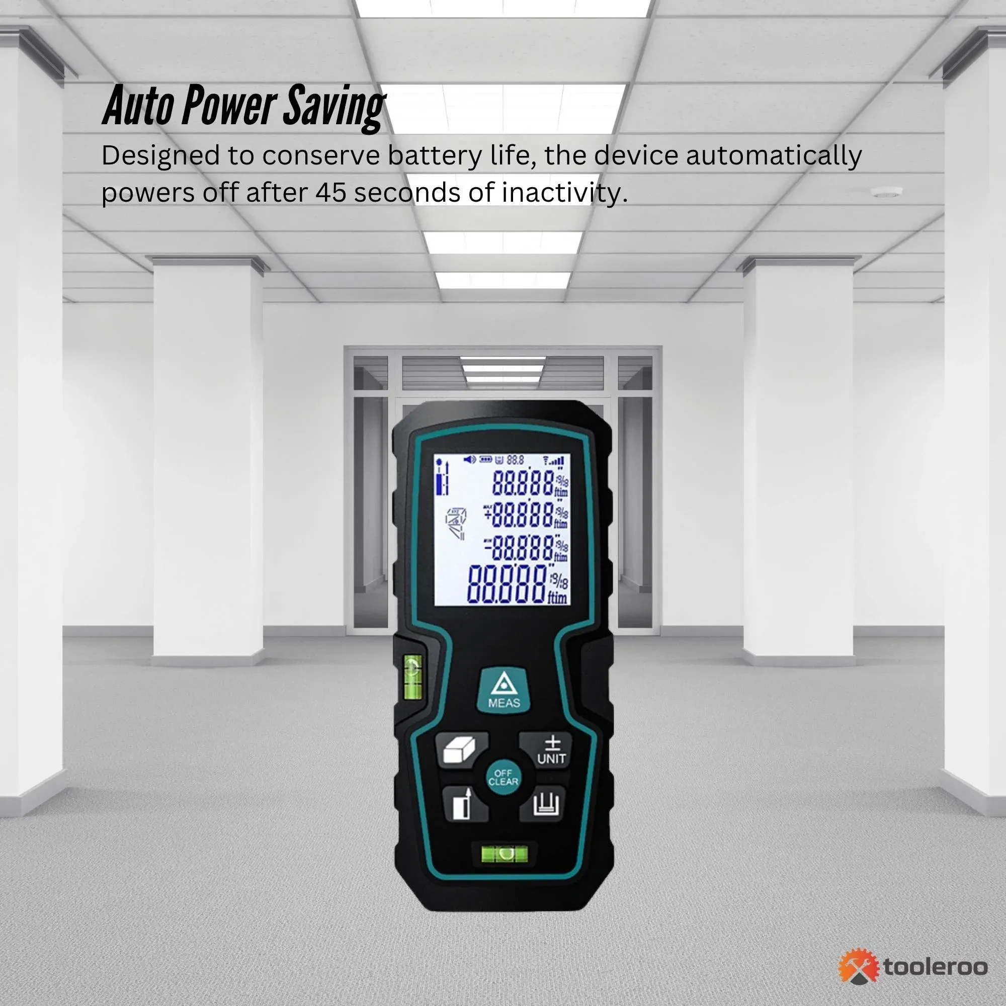Tooleroo 100m Digital Laser Distance Measurer - LCD Area Volume Meter Tool — image 5