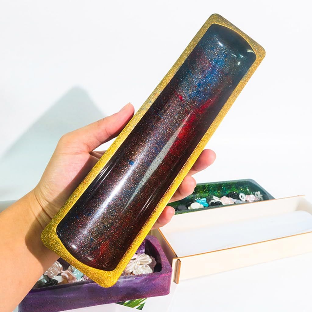 Long Strip Shape Tray Silicone Mold DIY Craft Dish Epoxy Resin Molds Jewelry Trinket Plate Ring Holder Mold Durable โ image 3