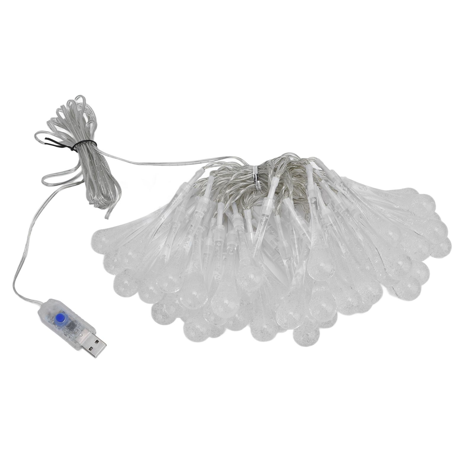 50LED String Lights Waterproof 16 Color RGB String Lamp with 8 Modes for Patio Garden Yard Decor USB Powered