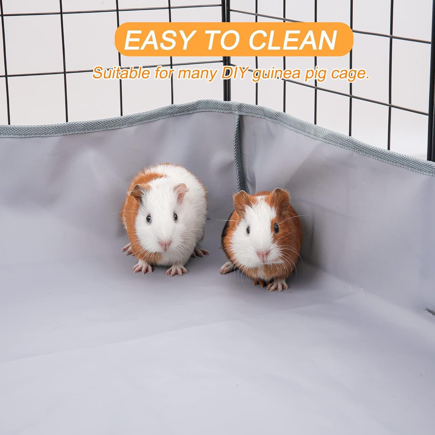 Guinea Pig Cage Liner Tarp Bottom Waterproof and Washable Base Also for Rabbits, Bunny, Hedgehog, Ferrets and Other Small Animals(120*62cm) โ image 4