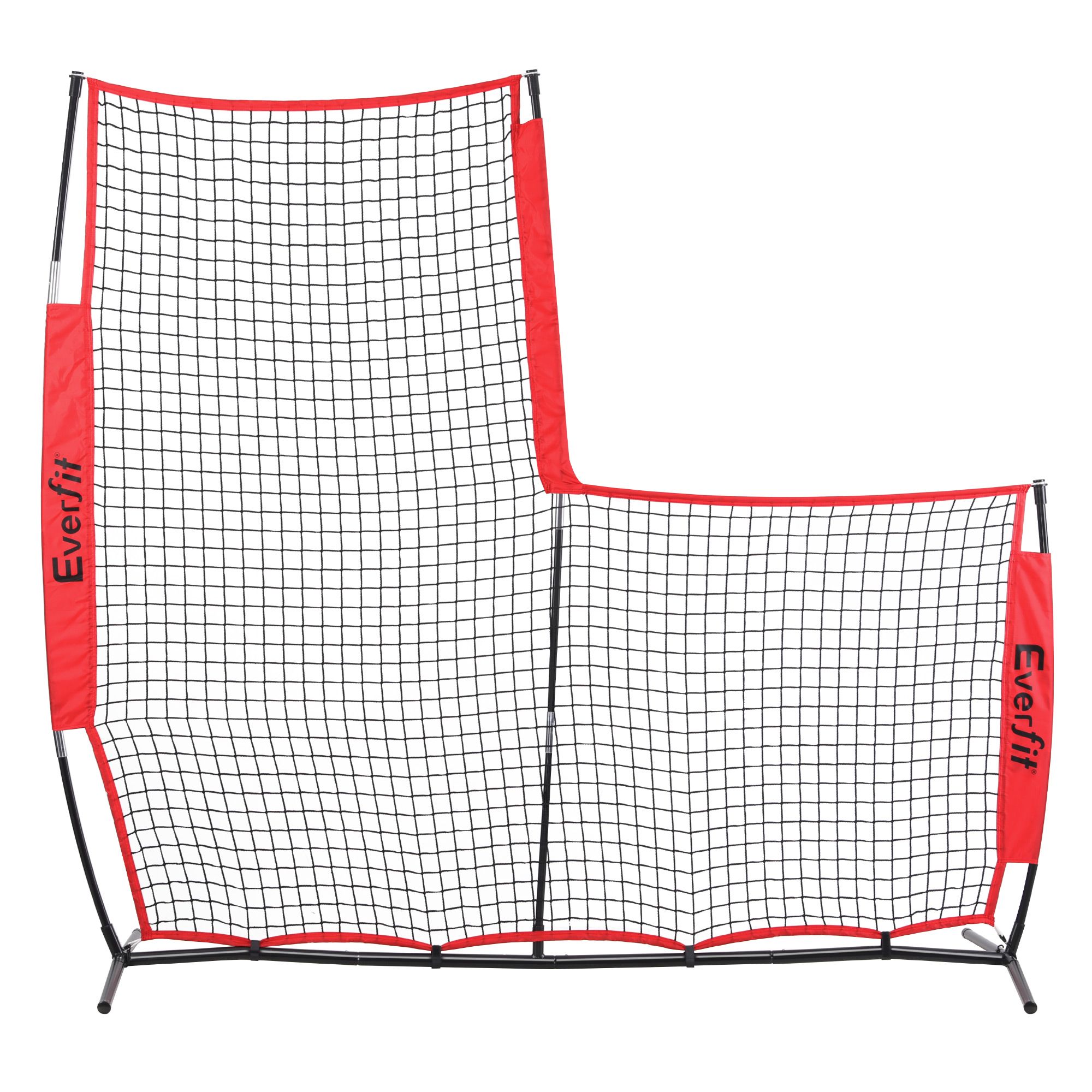 Everfit Baseball Pitching Net L Screen Softball Practice Portable Black โ image 3
