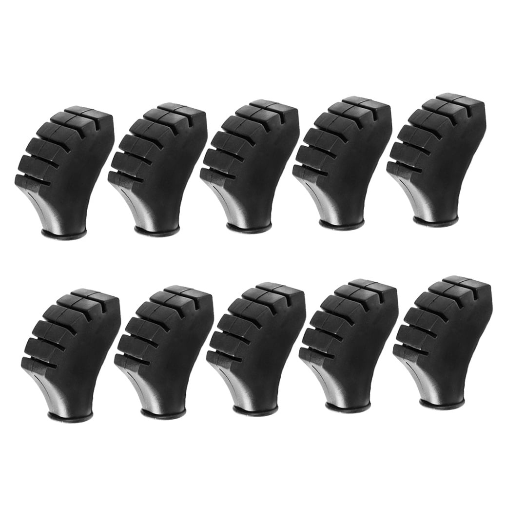 Trekking Pole Foot Cover Walking Pole Tips Black 10PCS 2.2x0.7in โ image 4