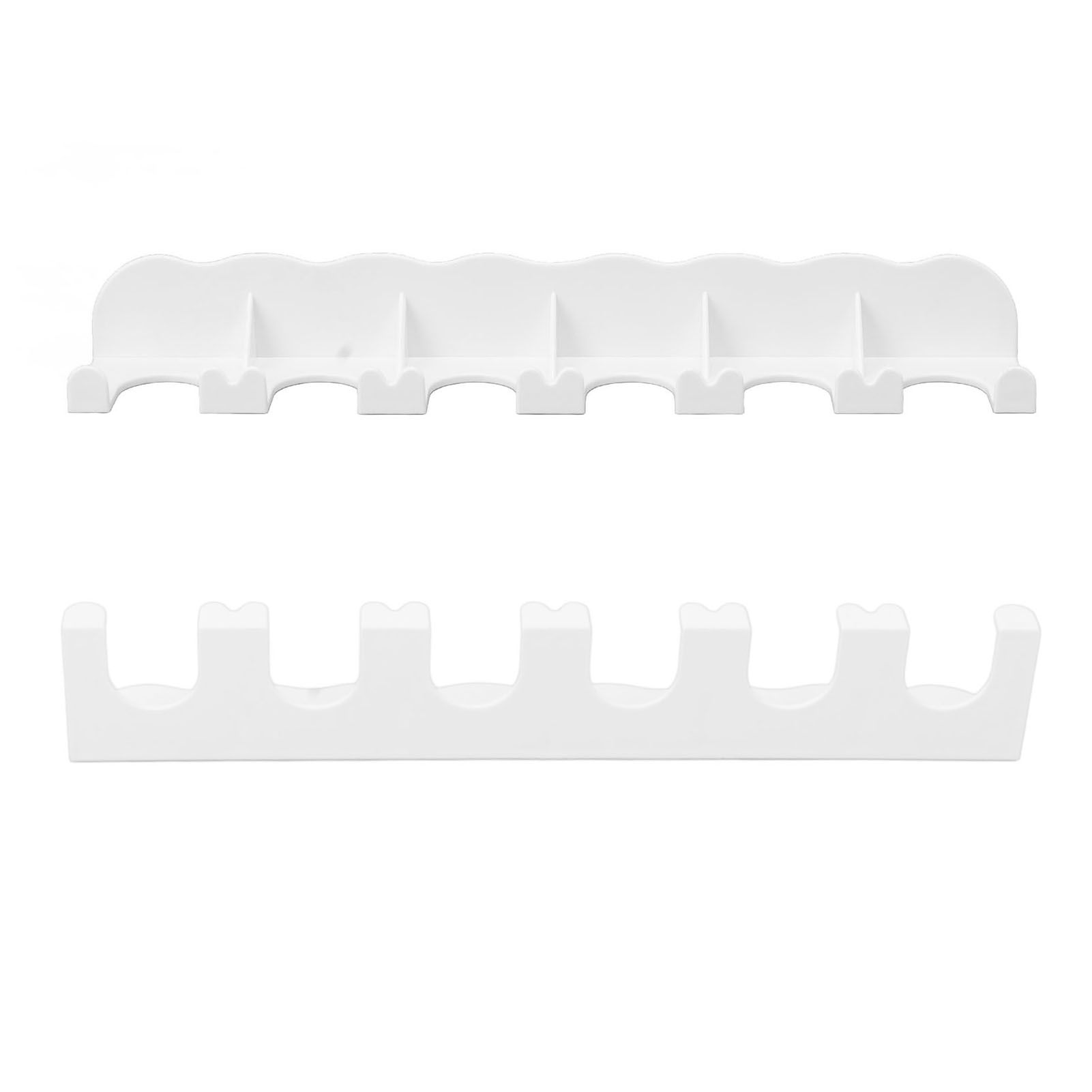 Food Pouch Hanger ABS 6 Holes Food Pouch Hanger Organizer for Round Helicopter Lid Type Yogurt Bottle — image 2