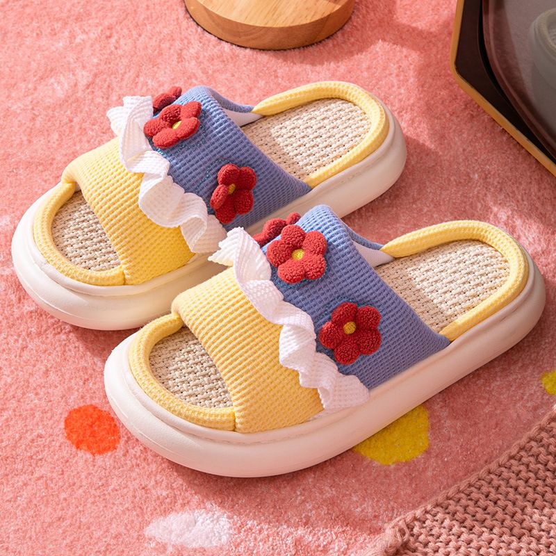 Slipper Comfortable Quick Drying Breathable Skidproof Women Sandal for Home Bedroom Yellow 38/39 for 37-38 โ image 5