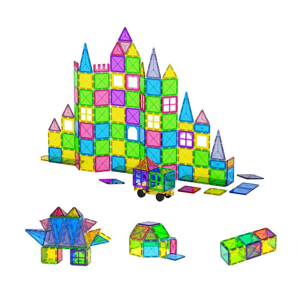 Keezi 100pcs Kids Magnetic Tiles Blocks Building Educational Toys Children Gift โ image 2