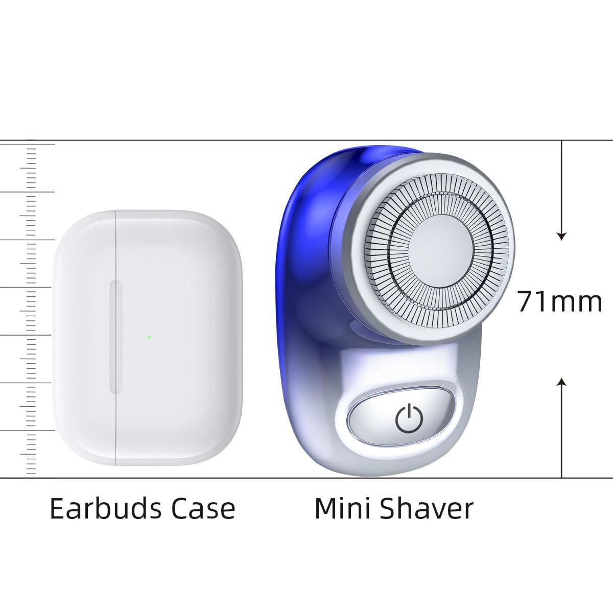 Mini Electric Shaver, Pocket Size Electric Shaver for Men Women, Rechargeable Easy One-Button, Portable Powerful Waterproof Razor for Travel Office Business — image 6
