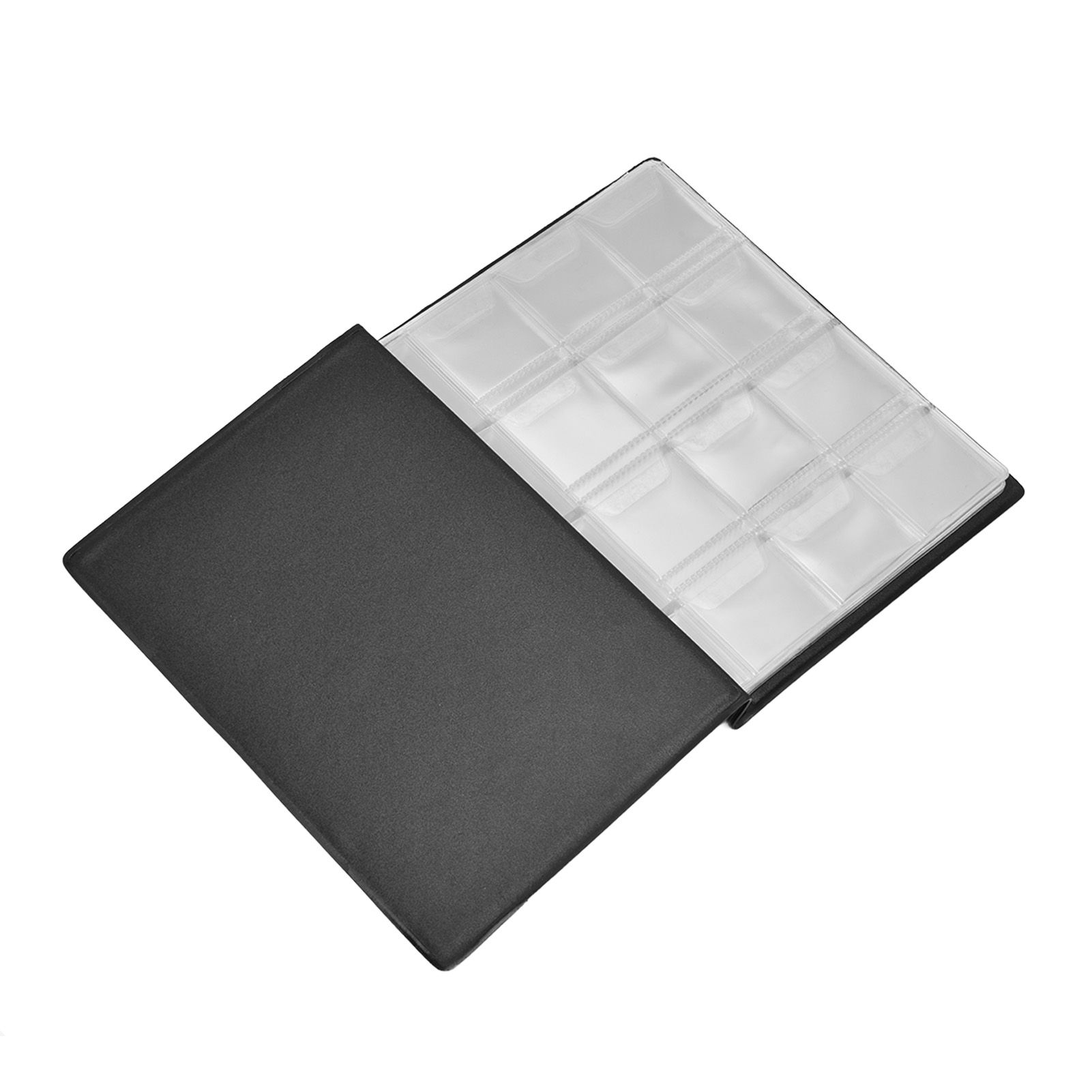 Coin Collection Book 120 PVC Pockets PU Cover Transparent Design Soft Highly Durable Clear Texture Coin AlbumBlack โ image 3