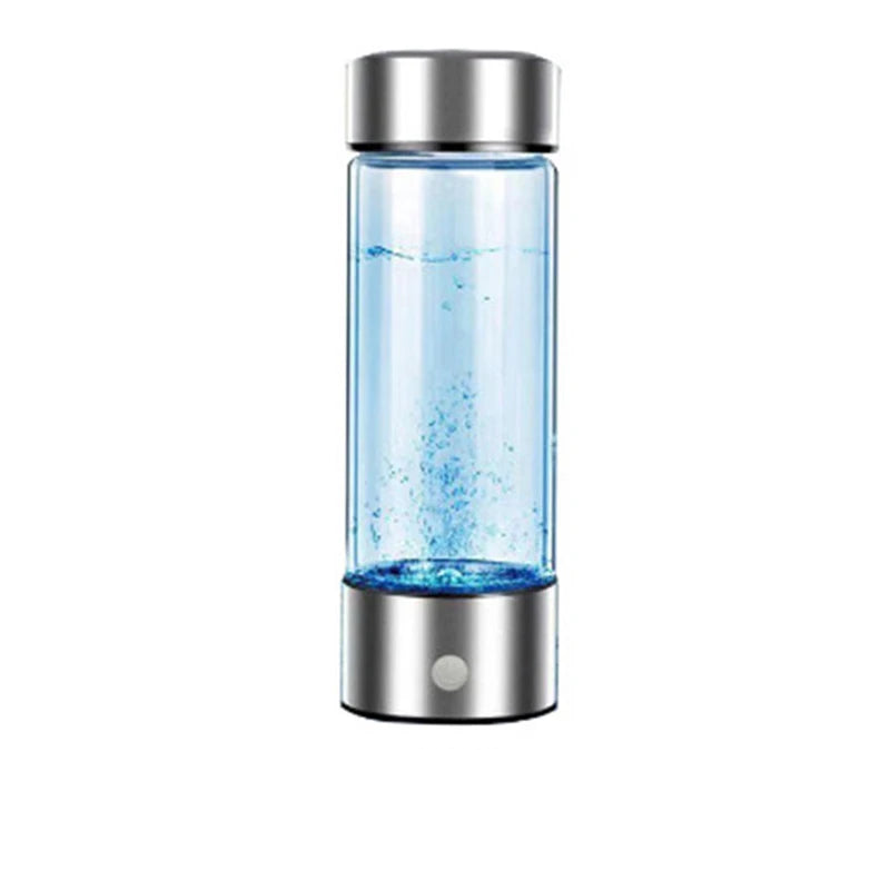 Portable Electric Hydrogen Water Bottle Silver — image 3