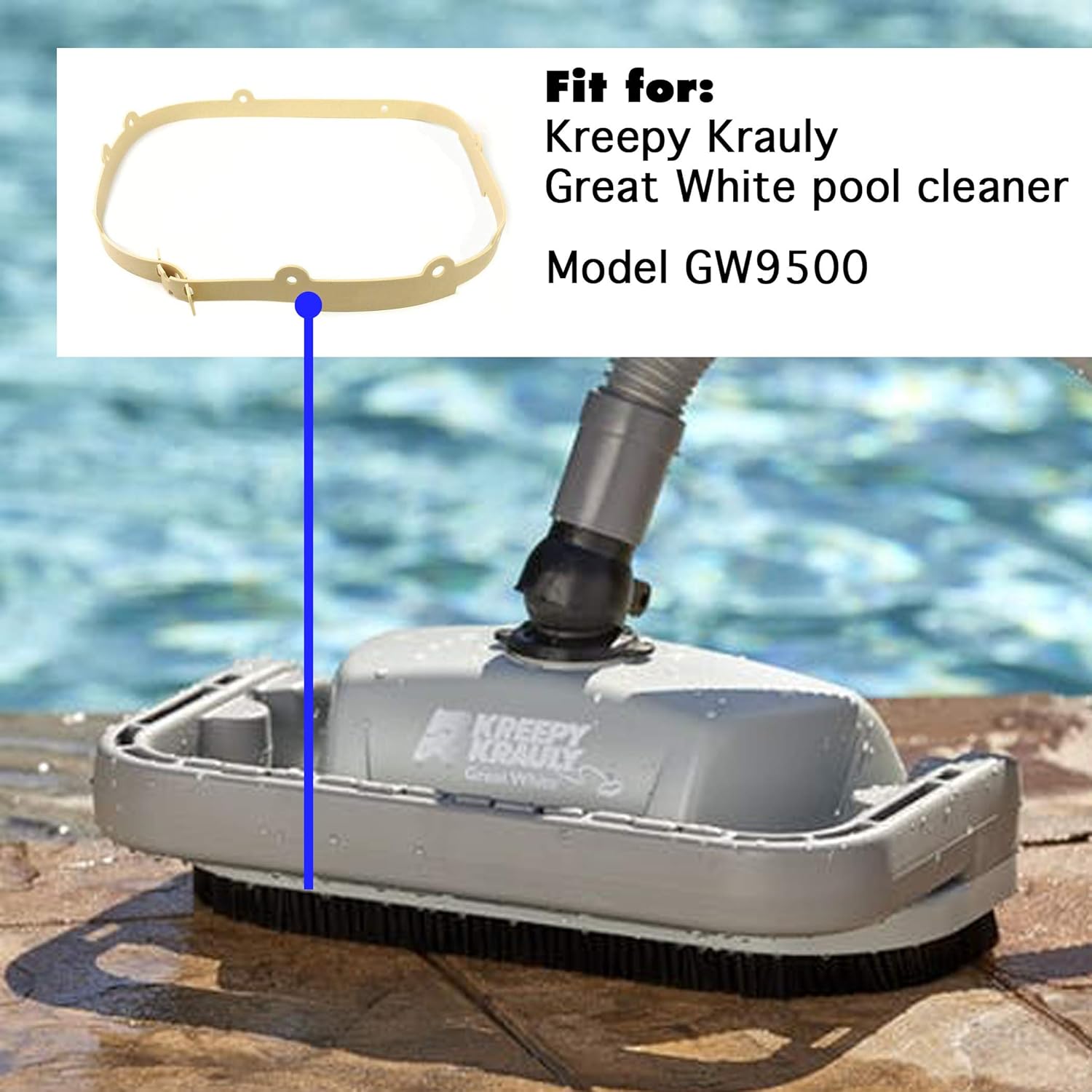 Exact Replacement That's Compatible with Pentair GW9508 Vacuum Skirt - Also Compatible with Kreepy Krauly Pool Cleaner Parts Fits Kreepy Krauly Great White โ image 2