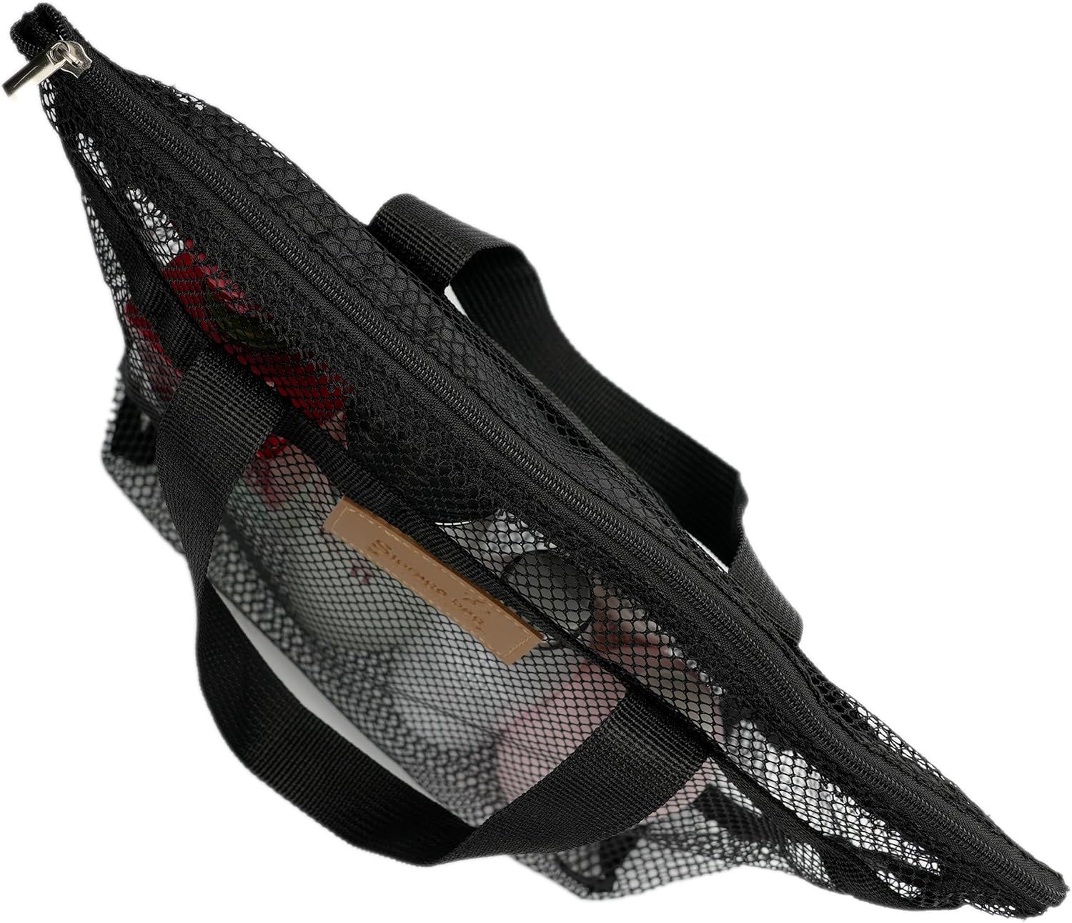 Mesh Shower Caddy Bag Portable Hanging Toiletry and Bath Organizer with Zipper for Travel, Gym, Camping, College Dorms, Beach โ image 3