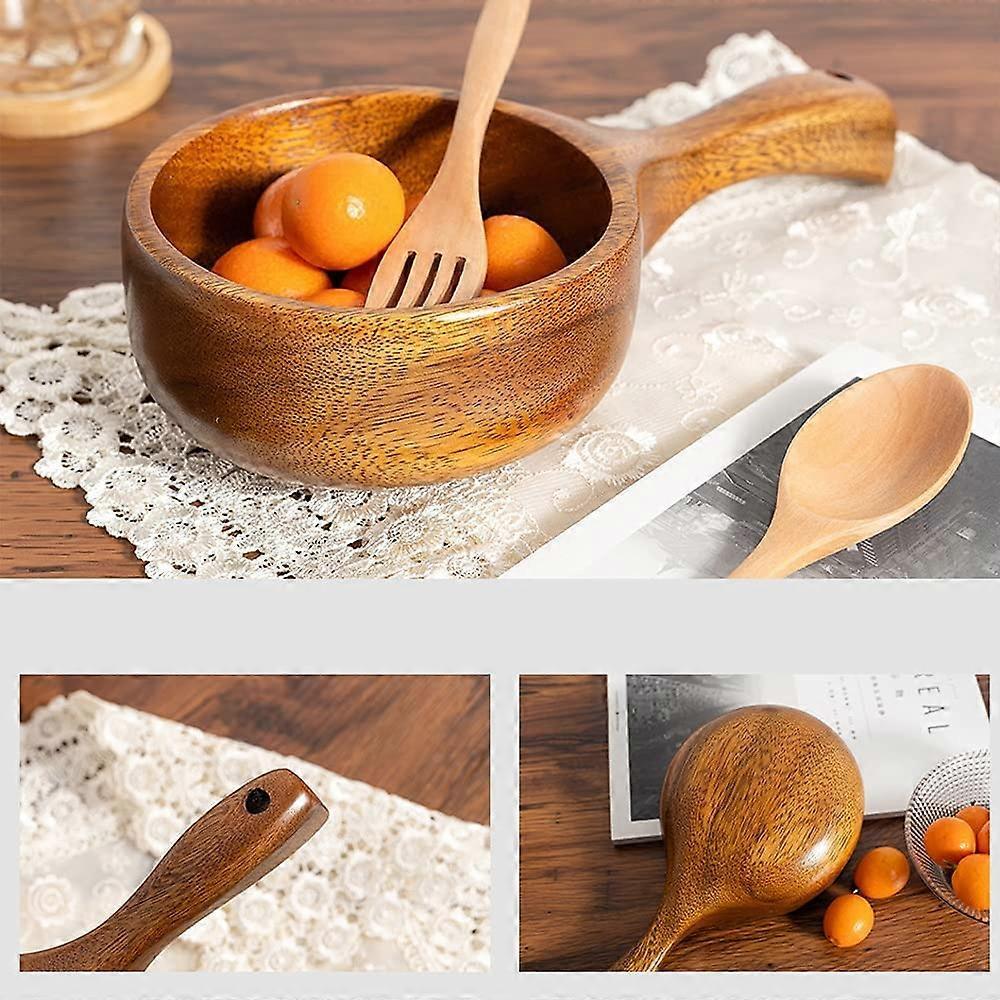 Wooden Spoon Solid Wood Water Spoon Rice Spoon Multipurpose Tableware Kitchen Utensil โ image 5