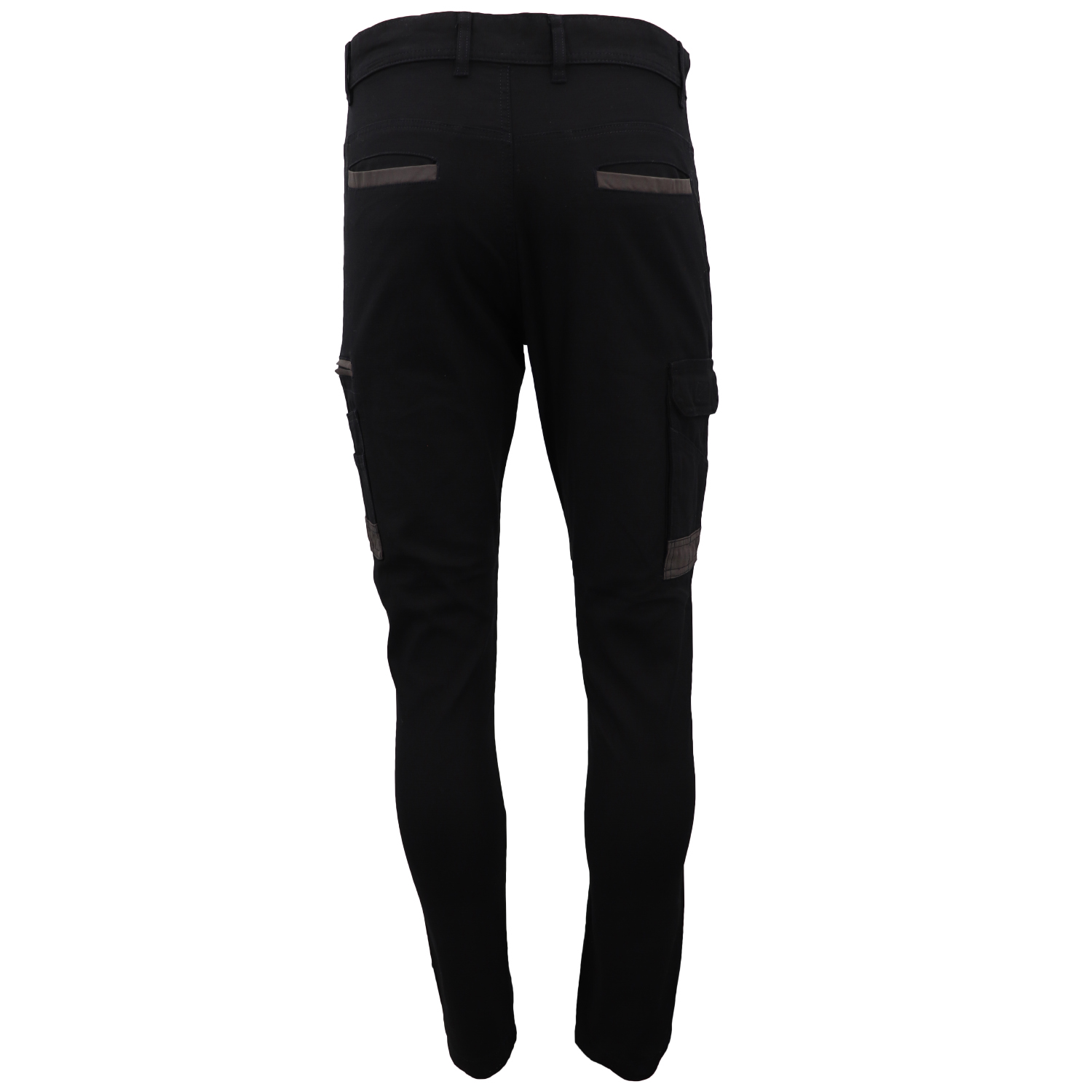 Men's Cotton Drill Cargo Work Pants UPF 50+ 13 Pockets Tradies Workwear Trousers, Black, 36 โ image 3