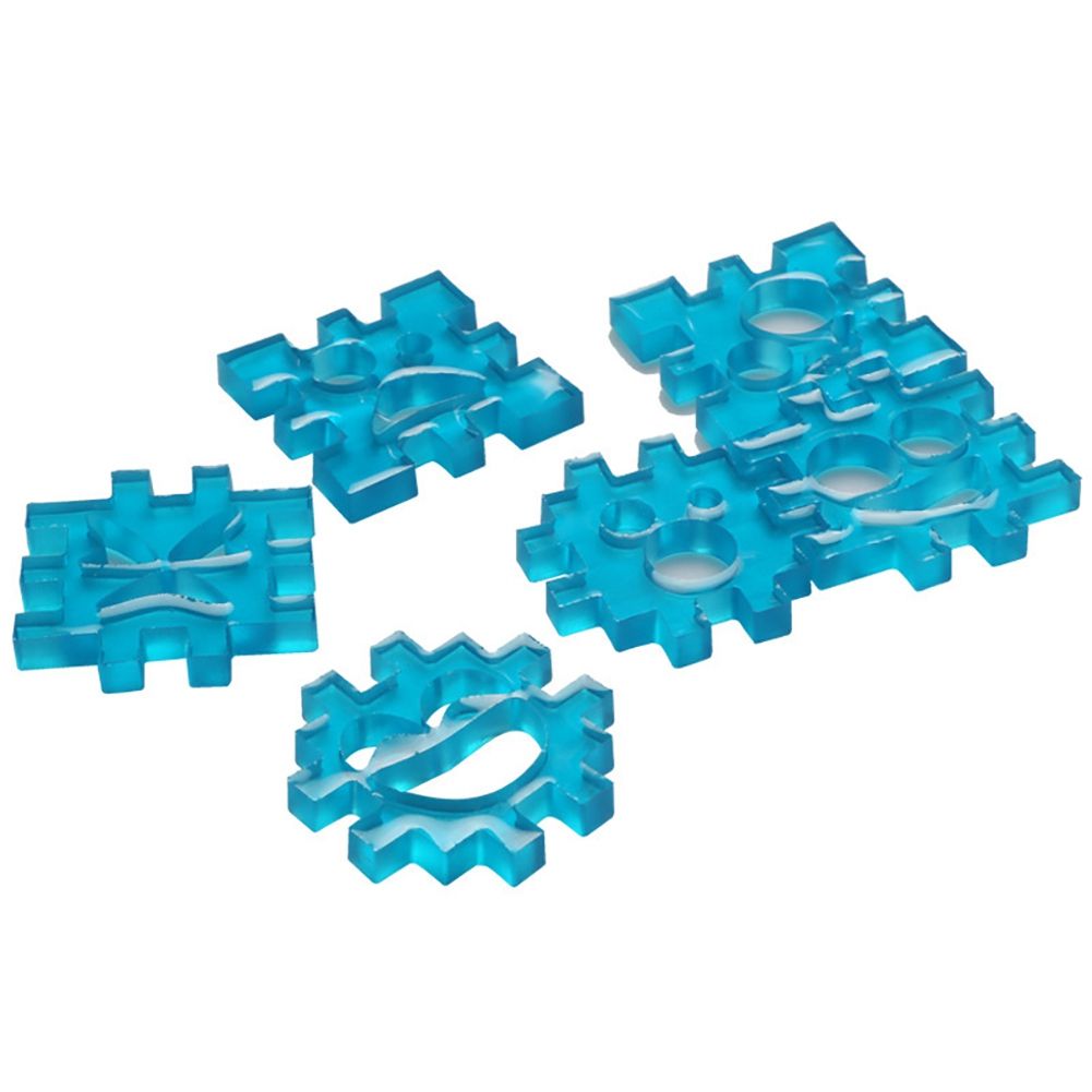Smile Face Jigsaw Fondant Cake Decoration Mold Silicone DIY Baking Tool — image 4