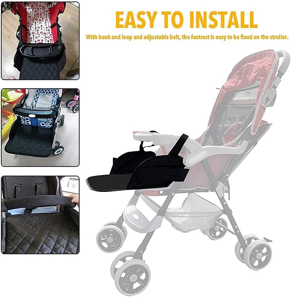 Baby Stroller Footrest, Universal Stroller Footstool Extension Foot Rest for Foot Support Accessory โ image 3